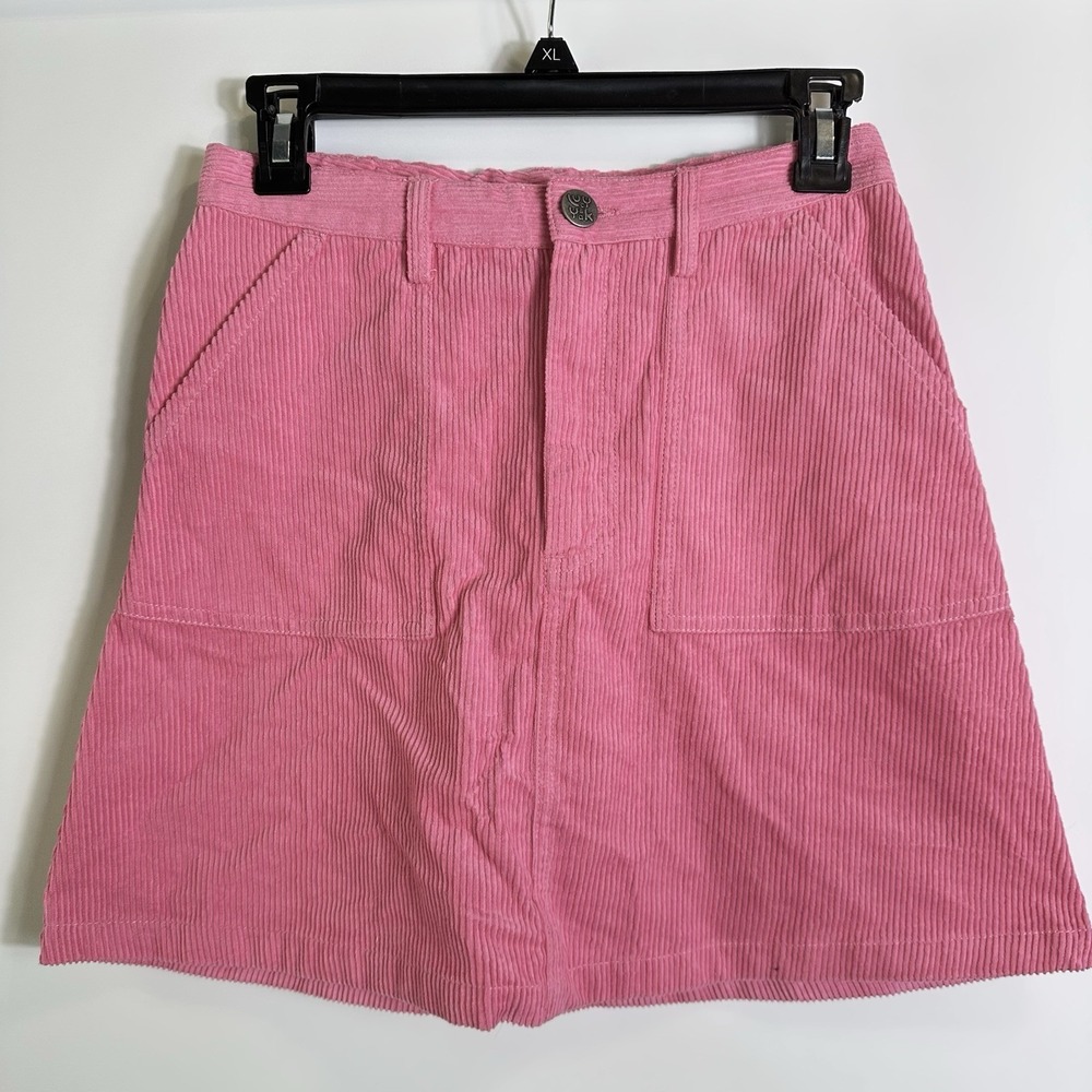 Lucy & Yak Womens Size 4 US‎ Pink Corduroy Mini Skirt Organic Cotton Retro Y2K